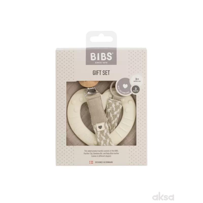 Bibs poklon set My first 6 months, Ivory
